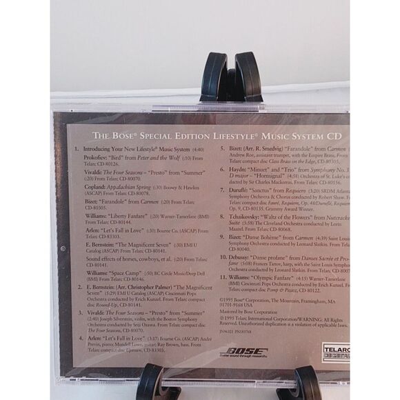 Sealed The Bose Special Edition Lifestyle Music System CD‎ (1995) Telarc Digital - Picture 3 of 3